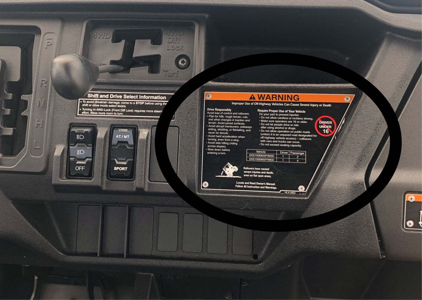 HONDA PIONEER 1000 INHALE THE GOODSHIT DASH PLATE