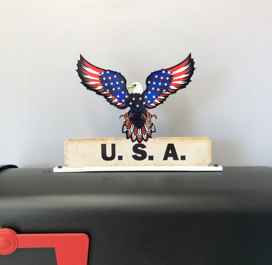 U.S.A. EAGLE MAILBOX TOPPER