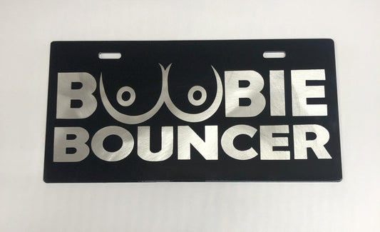 Top Quality License Plate, Boobie Bouncer