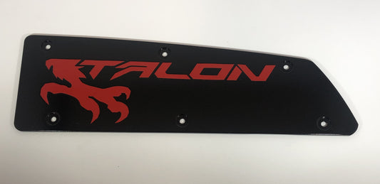 Honda Talon 1000 dash plate Red Lettering