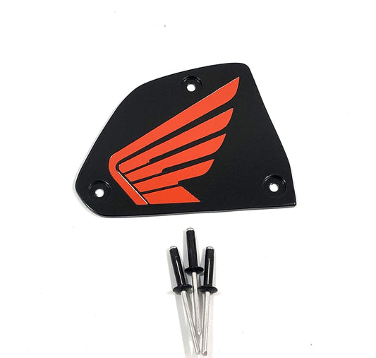 HONDA TALON LEFT DASH PLATE ORANGE WING LOGO