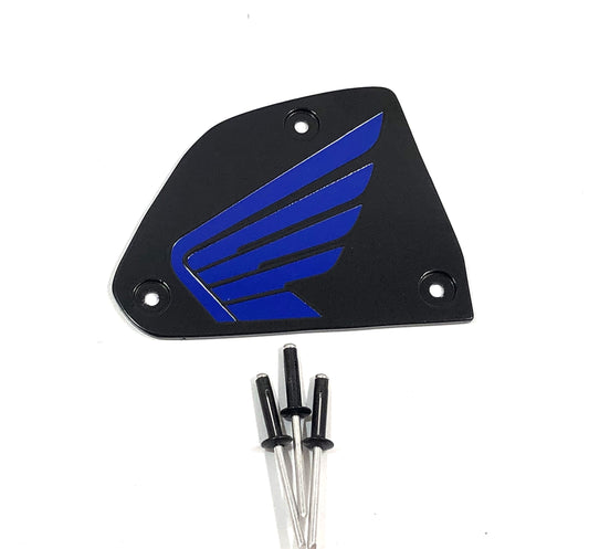 HONDA TALON LEFT DASH PLATE BLUE WING LOGO