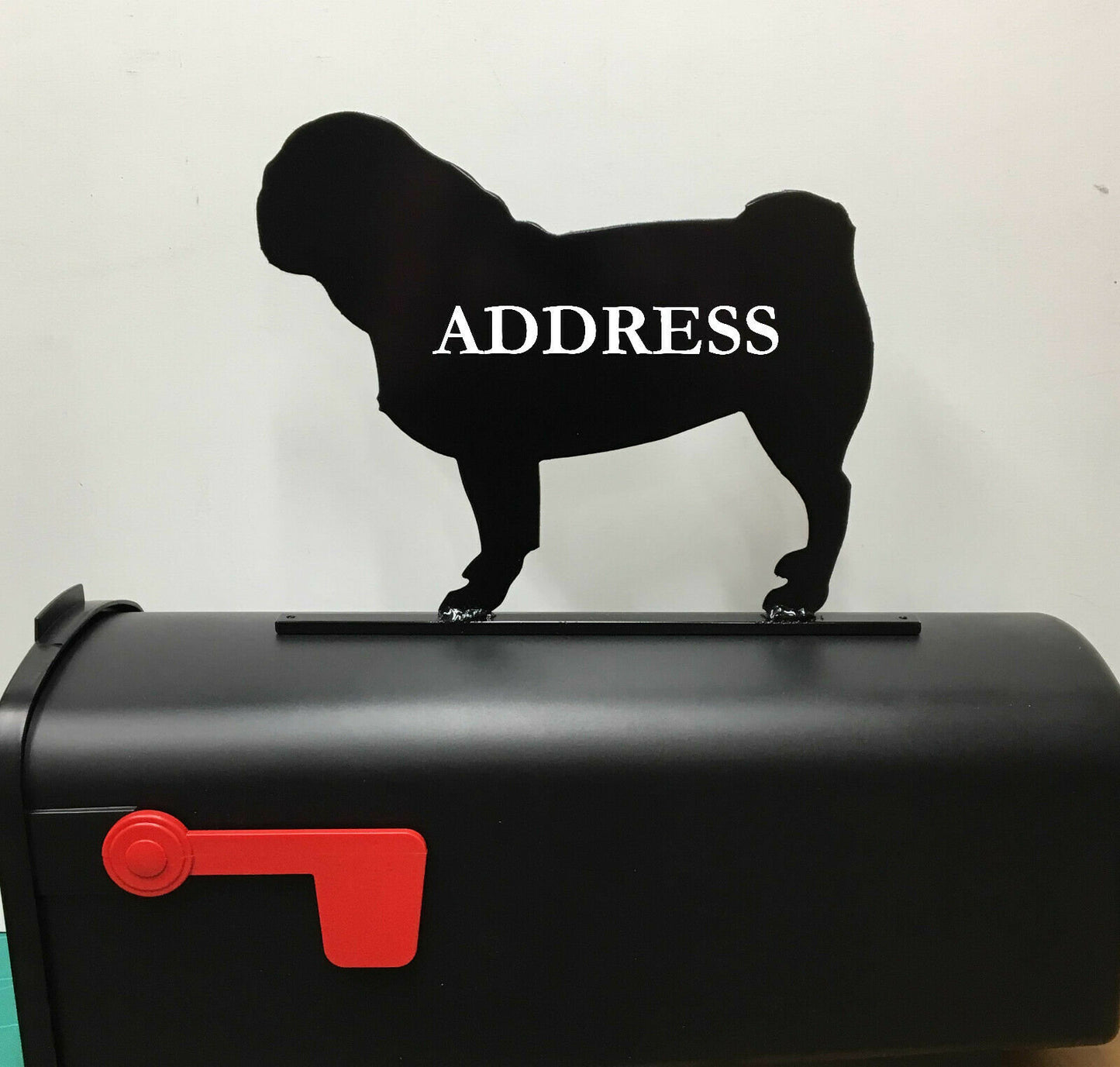 Pug mailbox topper  003