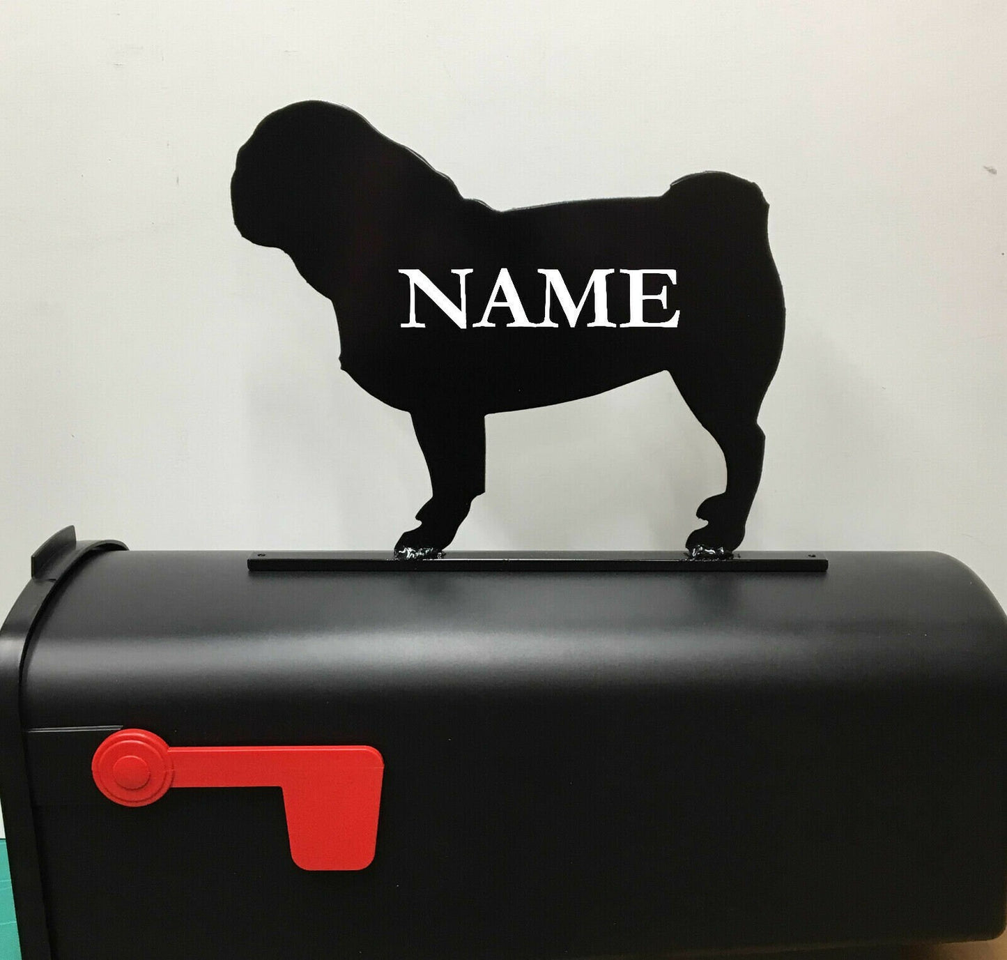 Pug mailbox topper  003