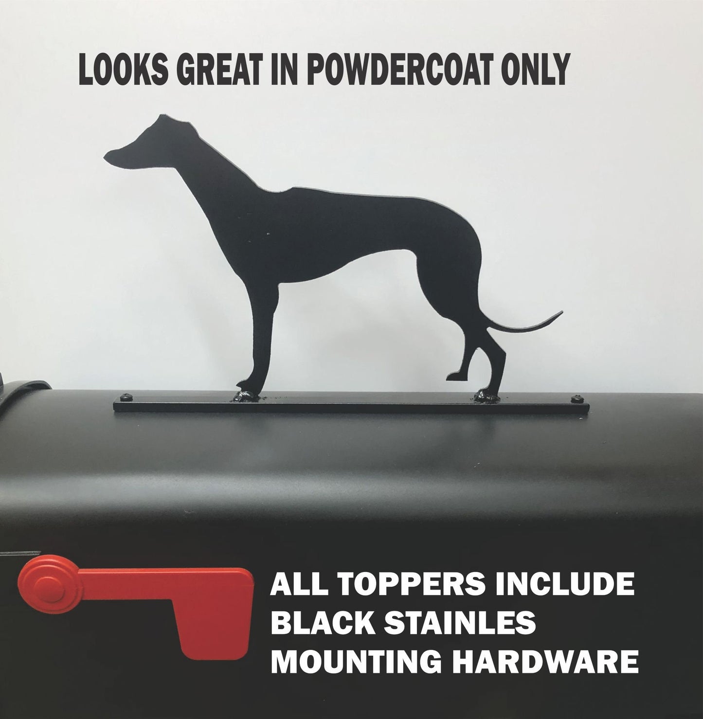 Greyhound mailbox topper 22