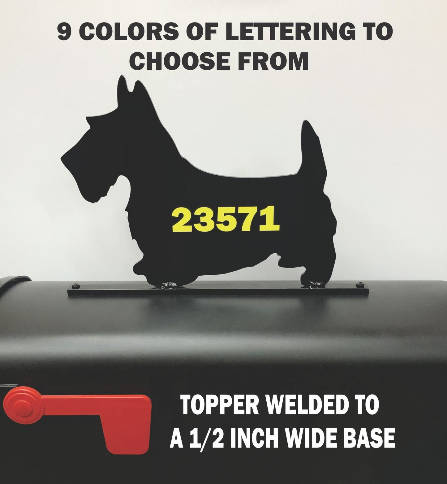 Scottish Terrier mailbox topper 43