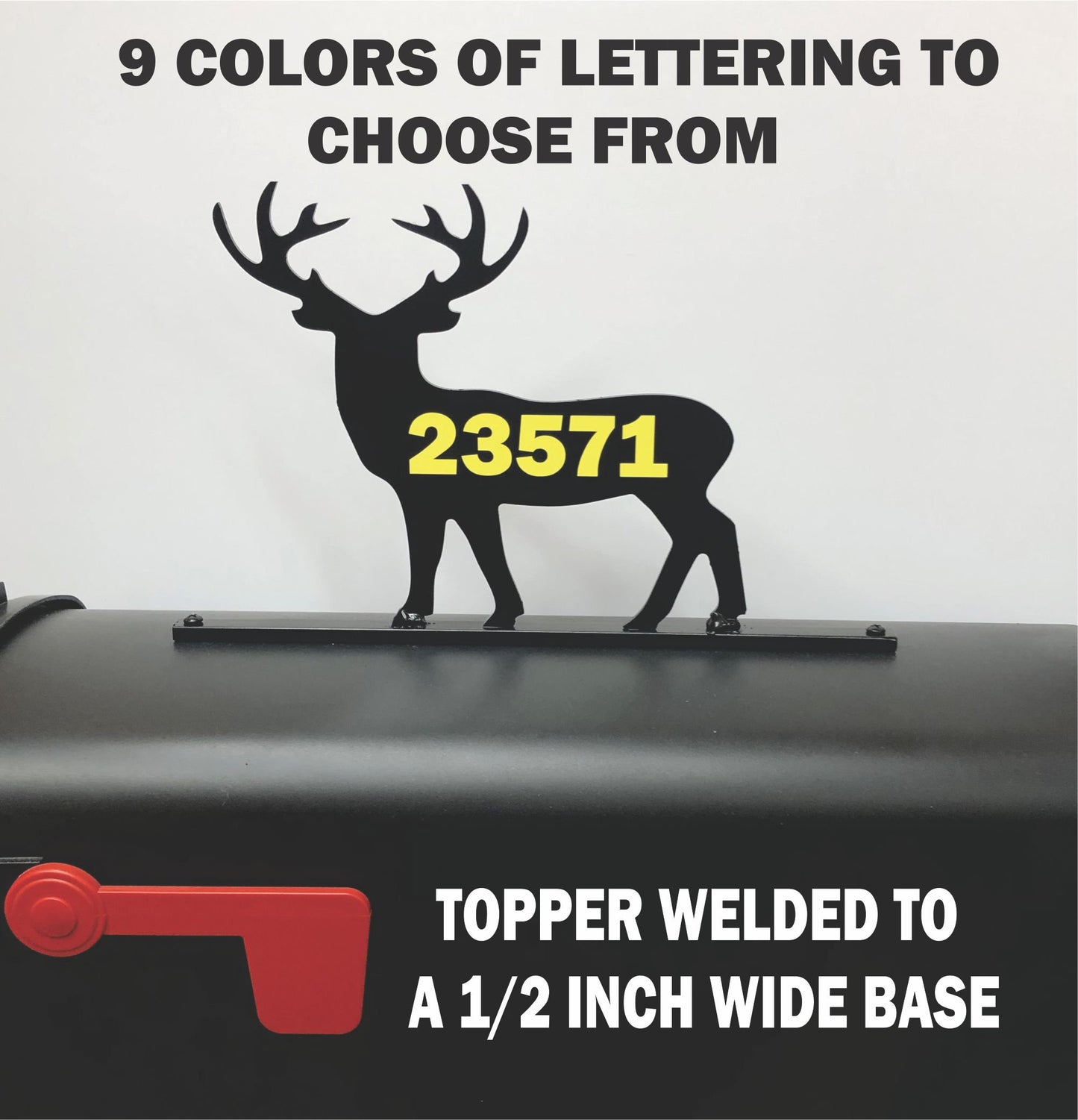 Deer mailbox topper 32