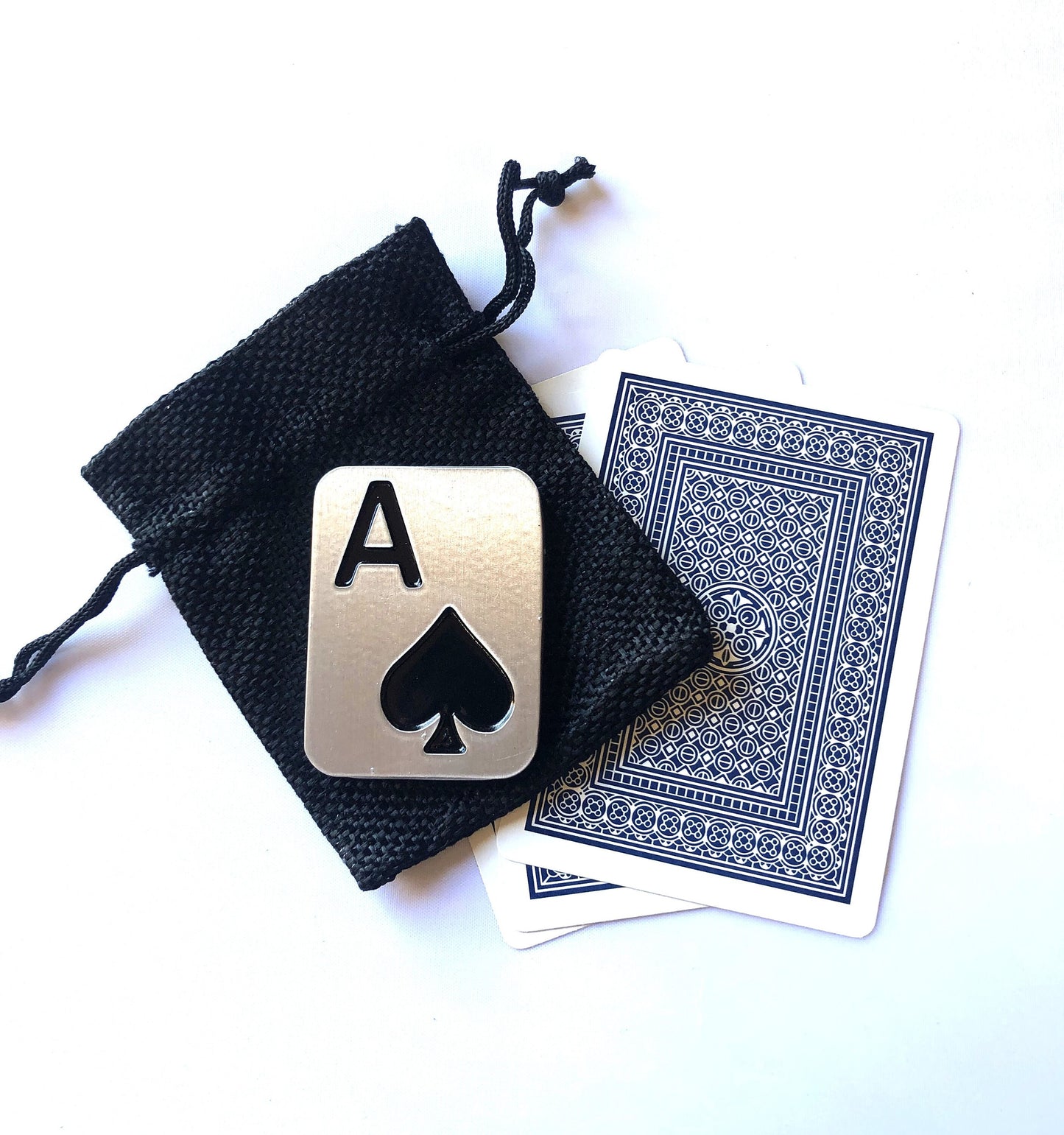 ace poker card guard protector, spade, heart, club, diamond with storage bag