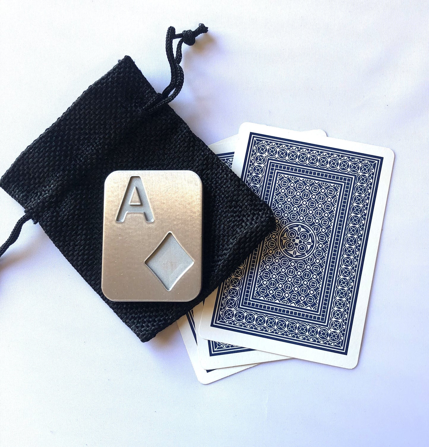 ace poker card guard protector, spade, heart, club, diamond with storage bag