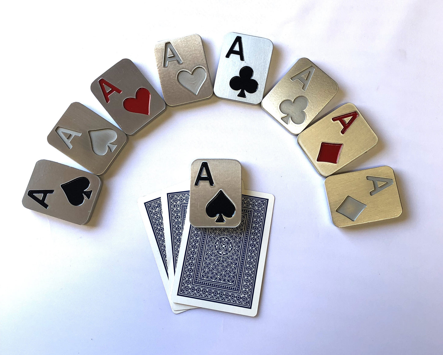 ace poker card guard protector, spade, heart, club, diamond with storage bag