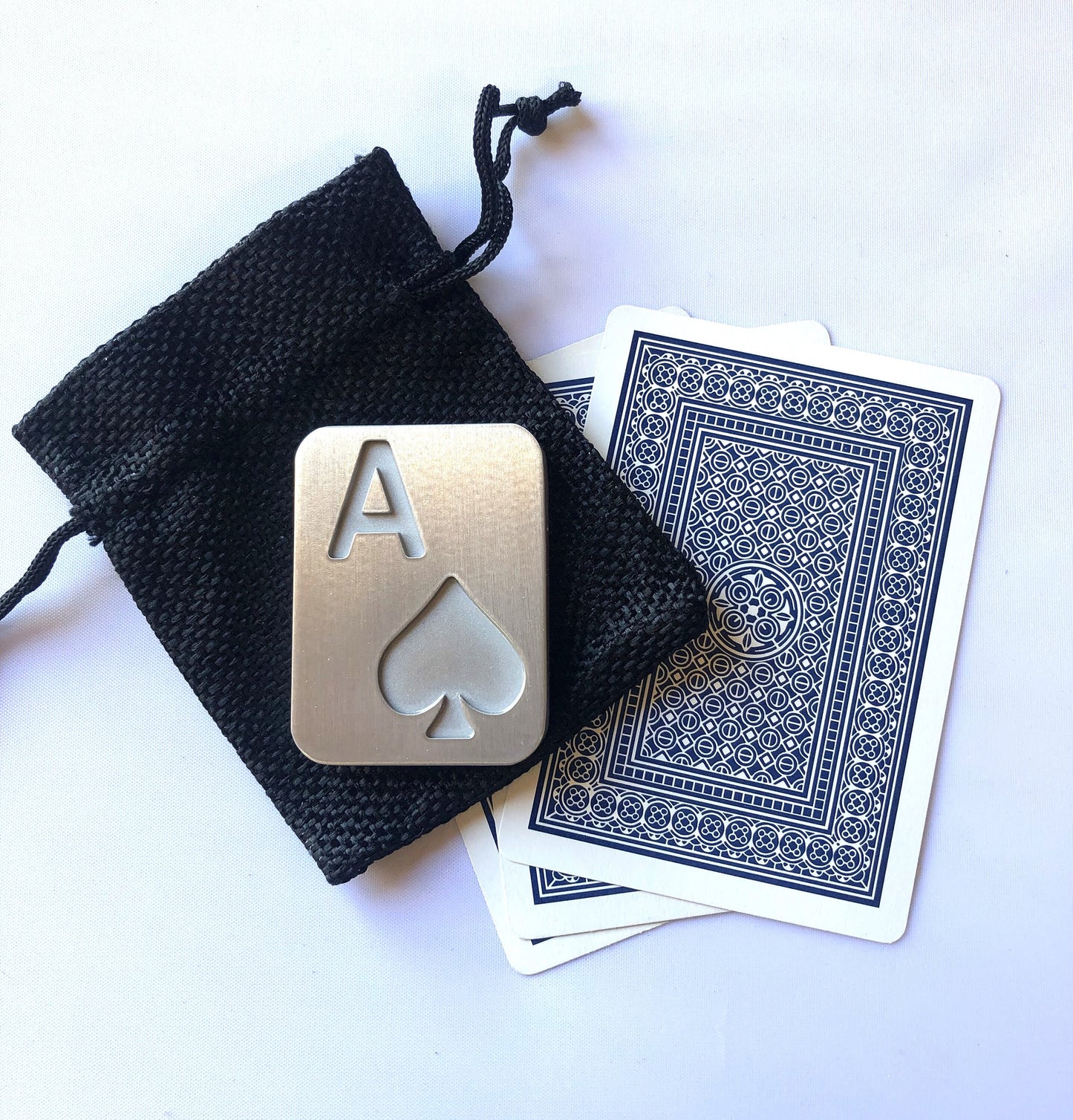 ace poker card guard protector, spade, heart, club, diamond with storage bag