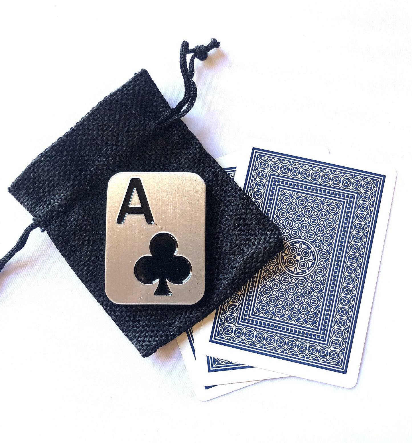 ace poker card guard protector, spade, heart, club, diamond with storage bag