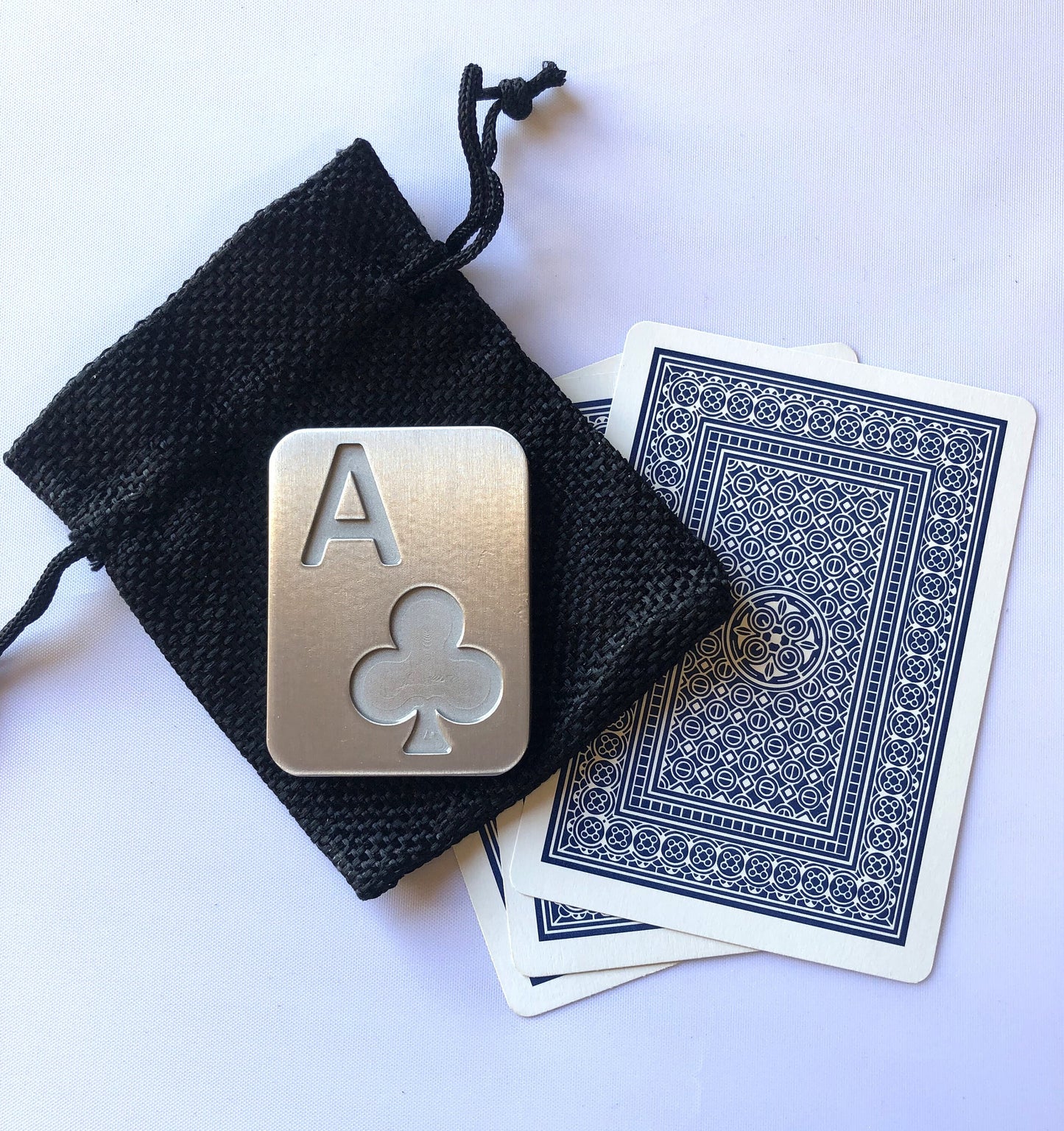 ace poker card guard protector, spade, heart, club, diamond with storage bag