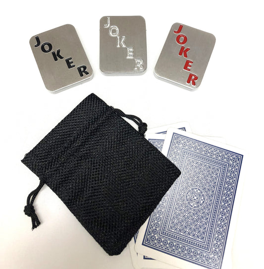 joker poker card guard protector with storage bag